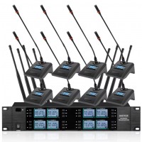 Беспроводной настольный конференц-микрофон UHF 8 каналов