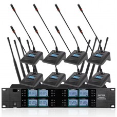 Беспроводной настольный конференц-микрофон UHF 8 каналов
