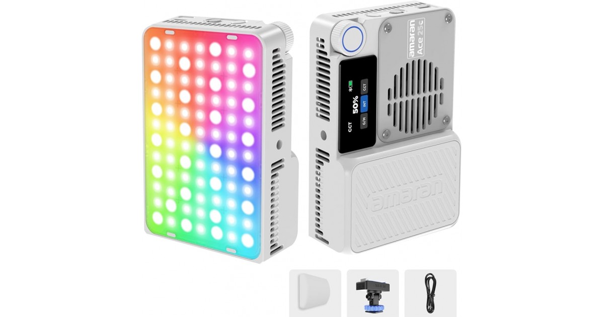 Светодиодный накамерный свет Aputure Amaran Ace 25c RGB- взять в