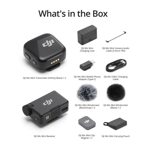 Радиосистема DJI Mic Mini (2TX + 1RX) - взять в аренду недорого.