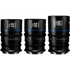 Комплект объективов Laowa Nanomorph 3-Lens (27mm, 35mm, 50mm) (Blue) PL Комплект объективов Laowa Nanomorph 3-Lens (27mm, 35mm, 50mm) (Blue) PL