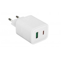 Сетевое зарядное устройство USB A + USB C 35W